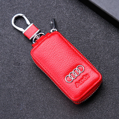Porte-clés De Voiture En Cuir Véritable