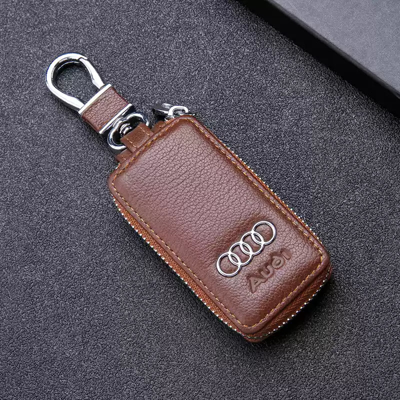 Porte-clés De Voiture En Cuir Véritable