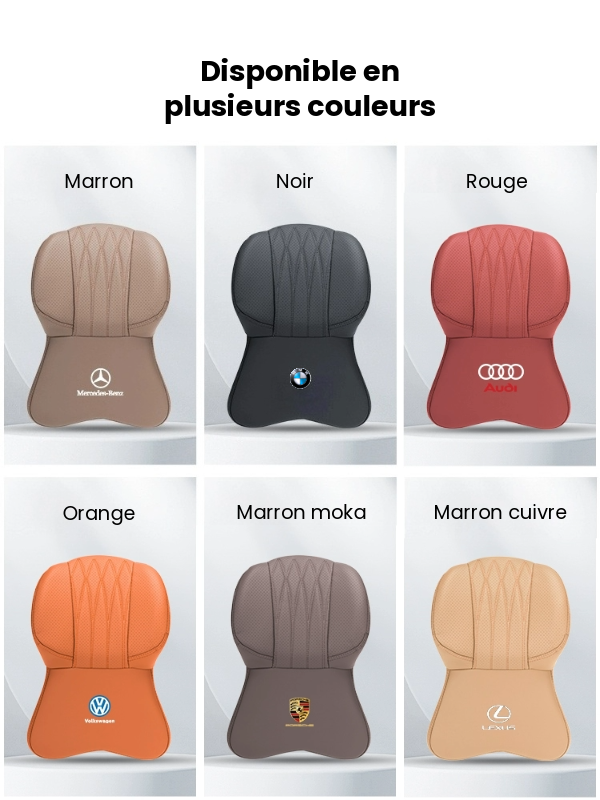 Set Appuie-tête et Coussin Lombaire Auto