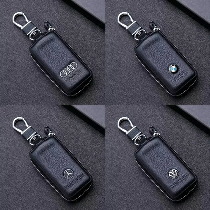 Porte-clés De Voiture En Cuir Véritable