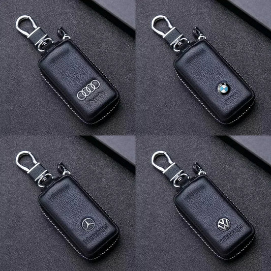 Porte-clés De Voiture En Cuir Véritable