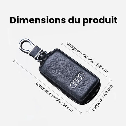 Porte-clés De Voiture En Cuir Véritable